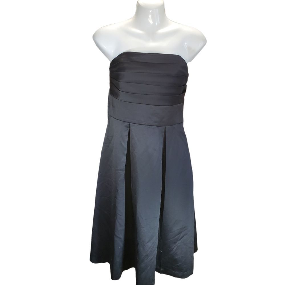 WHITE HOUSE BLACK MARKET satin evening gown 8